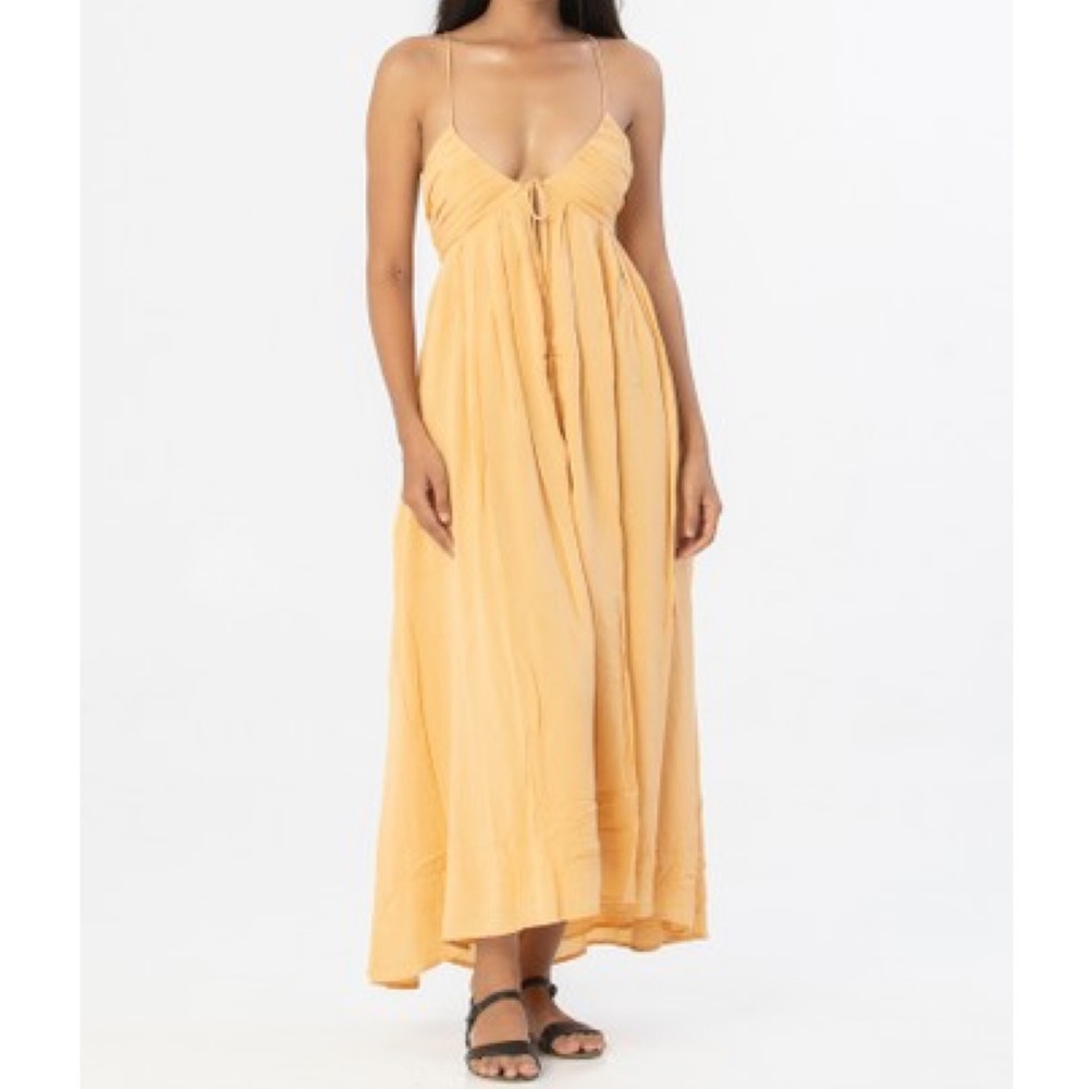 Amuse Society Sexy Low Cut Backless Maxi Sundress